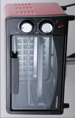 Countertop σχαρών ηλεκτρικός φούρνος 10 φρυγανιέρων μεταφοράς σε ένας με την πίτσα και Rotisserie 750W φρυγανιάς