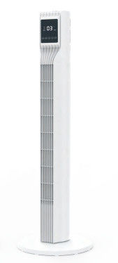 110V άσπρο εσωτερικό εγχώριο πάτωμα που στέκεται τον ηλεκτρικό ανεμιστήρα πύργων ανεμιστήρων με την ταχύτητα χρονομέτρων 24ft/s